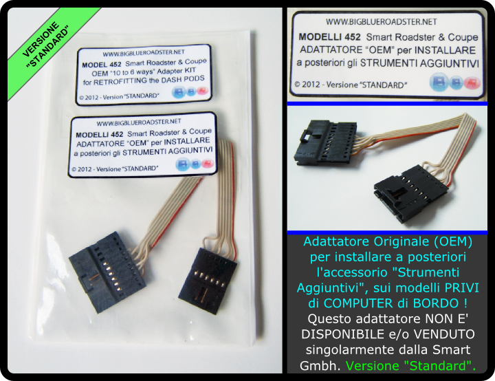 Adattatore per Installare gli Strumenti Aggiuntivi Smart Roadster - BigBlueRoadster.net