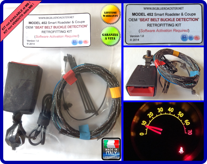 Smart Roadster OEM SEATBELT Buckle DETECTION RETROFITTING - BigBlueRoadster.net
